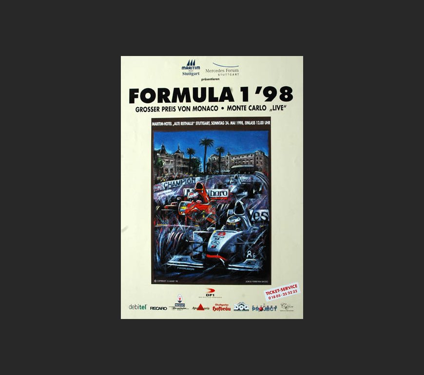 event poster for Grand Prix Monaco 1998
